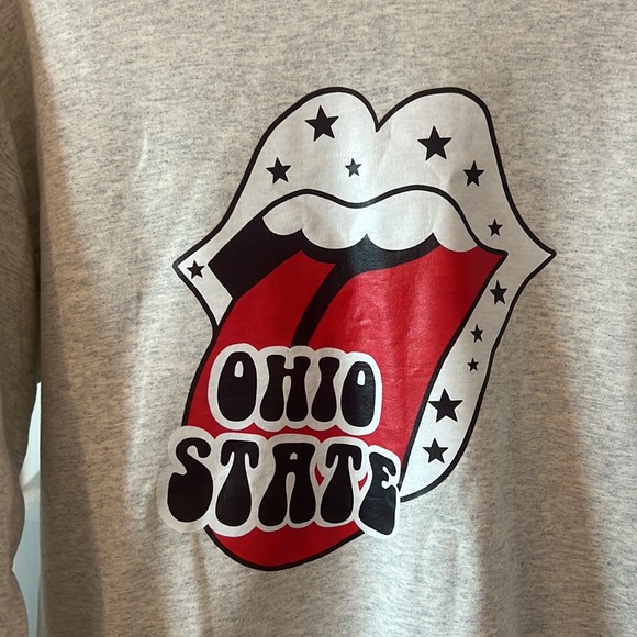 Jerzees Ohio State sweatshirt size large  heather gray active pull over sports - Picture 2 of 15